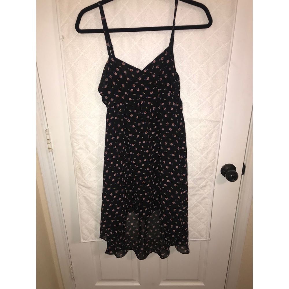 Black floral dress
